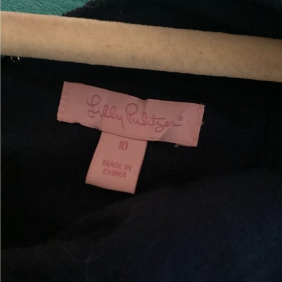 Lily Pulitzer Dawson Sheath dress with Goden scalloped hem Sz 10 - Picture 7 of 11